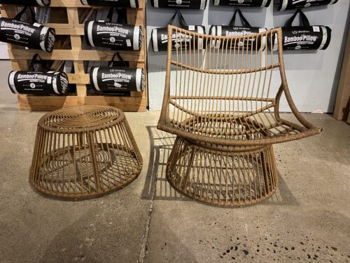 Bohemian Style Wicker Set with High Backrest