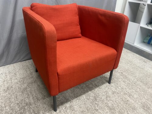 Ikea Ekero Red Orange Armchair