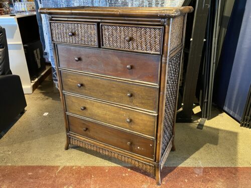 PIER 1 Senopati Mahogany Wood  6-Drawer Bohemian Style Dresser