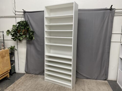 IKEA Billy 11-Shelf White Bookcase