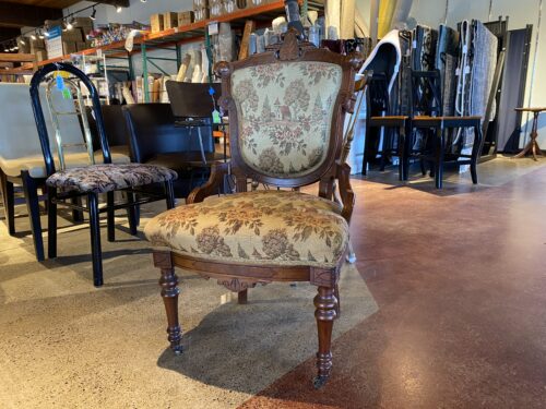 Antique Victorian Parlor Armchair