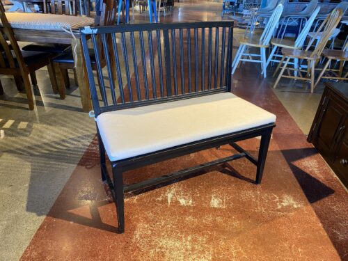 BUYING & DESIGN Made in Italy Rustic Wooden Bench with Cushion