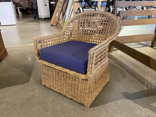 Coastal Wicker Accent Chair
