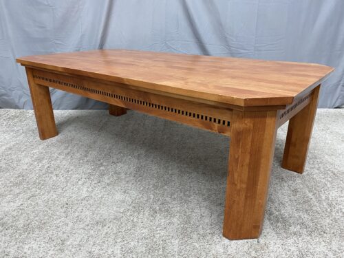 Natural Finish Rectangular Coffee Table