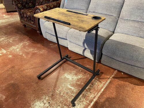 C-Shape Mobile Laptop Desk with Metal Frame