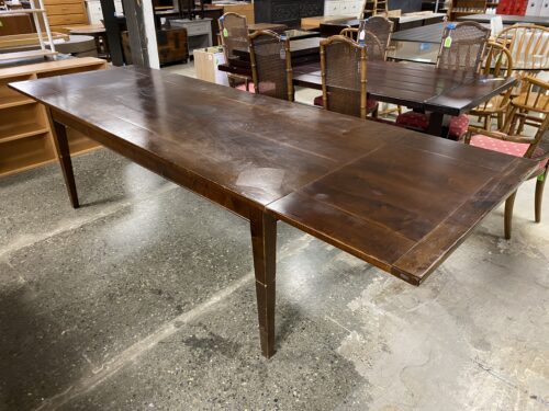 METROPOLIS Solid Wood Dark Brown Extension Table