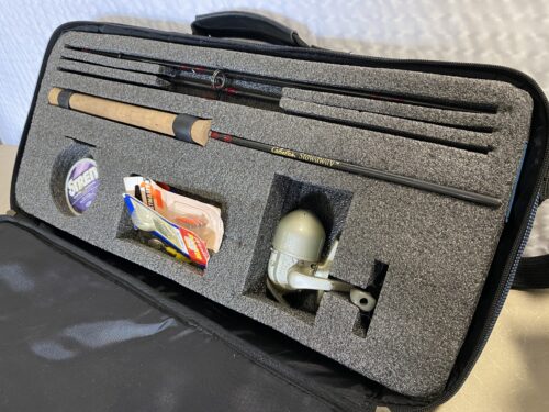 CABELA'S Stowaway Fly Fishing Rod with Quantum MC1 Reel and Navy Blue Carry Case