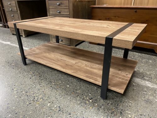Industrial 2-Tier Rectangular Coffee Table