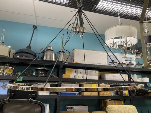 LED 48" Chrome Ring Chandelier