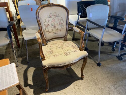 Antique Needlepoint Armchair