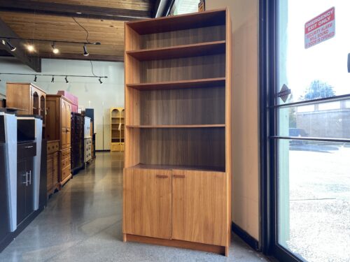 Danish Modern Bookcase with Double Doors