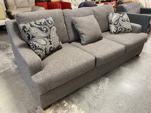 ASHLEY Salt & Pepper Slope Arm Sofa