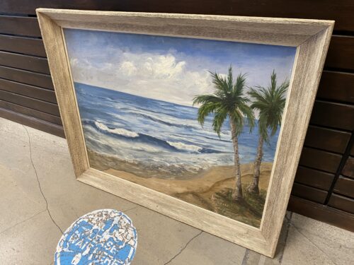 Tropical Beach Original Painting by Louie Gould