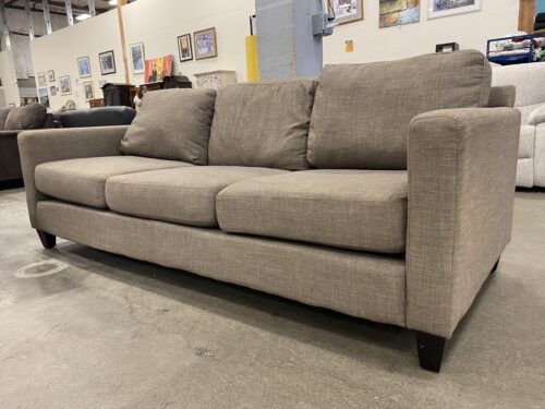 Classic Light Brown Woven 3 Seat Sofa