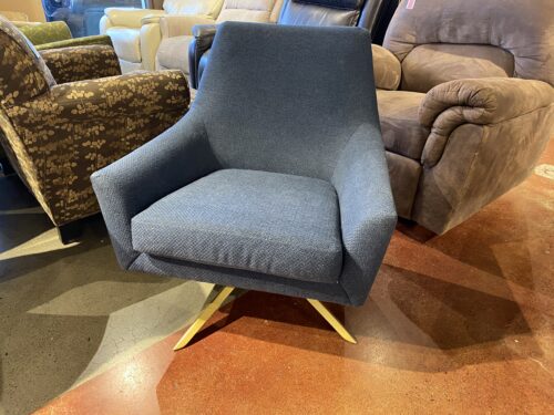 ARTICLE Spin Swivel Chair in Ocean Blue
