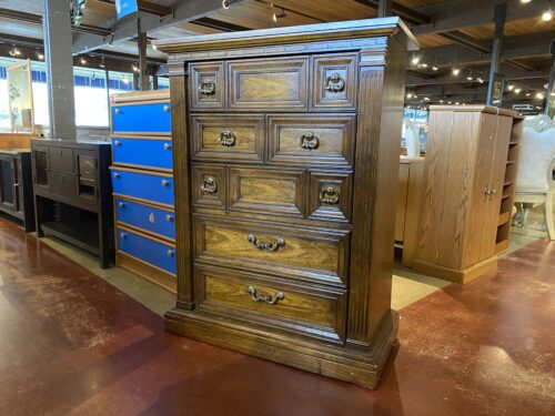 Spanish Mediterranean Five Drawer Tallboy Dresser