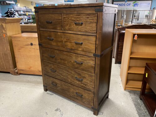 RIVERSIDE FURNITURE Promenade Warm Cocoa 6-Drawer Tall Dresser