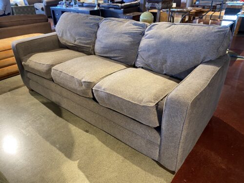 LA-Z-BOY Meyer Gray Contemporary Sofa with Bold Track Arms