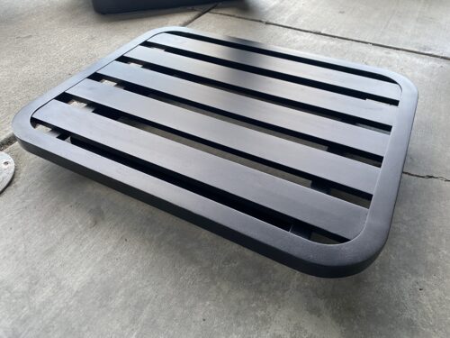 RESTORATION HARDWARE Sedona Aluminum Ottoman Base in Iron