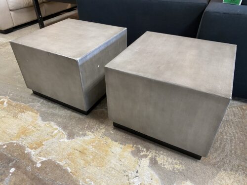POTTERY BARN Byron Stone Colored Bunching Coffee Table (Set of 2)
