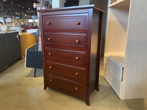 GARCO Red 5-Drawer Tallboy Dresser