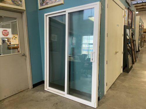 MILGARD 59.5"x81.5" 1/8" Suncoat Tempered Sliding Glass Door with Waterproof Flashing