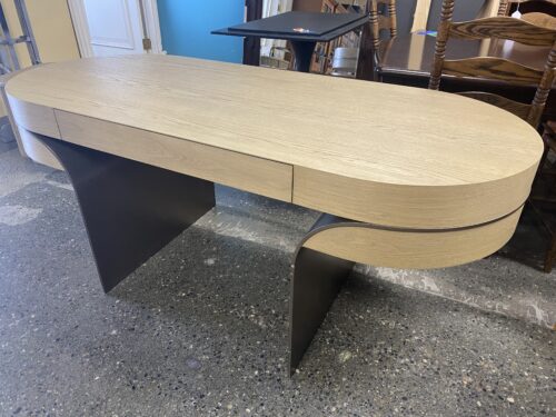 RESTORATION HARDWARE Elodi Greige Oak Desk