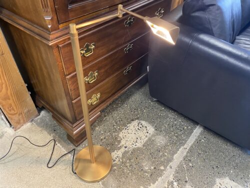 RESTORATION HARDWARE Metier Task Brass Floor Lamp