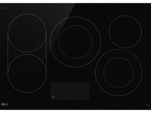 NEW! LG 30-in 5 Burners Smooth Surface Black Smart Compatible Electric Cooktop Model #CBEW3017BE