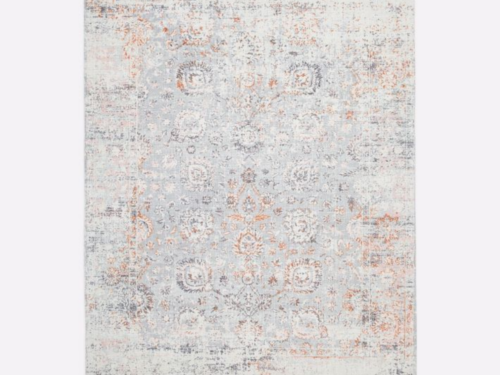WEST ELM Flourish Pearl Gray 8x10 Wool Rug