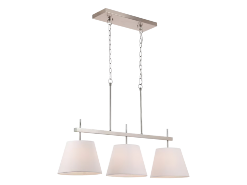 ALLEN + ROTH Vitta Brushed Nickel 3-Light Pendant