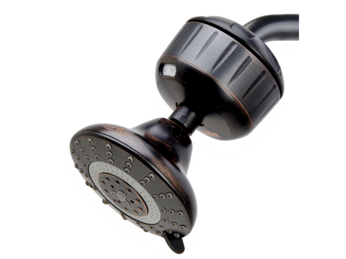 SPRITE SHOWERS Slim Line 3 Showerhead with Water Filter in Antique Copper