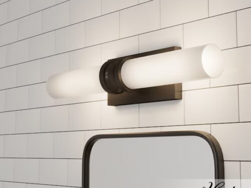 NEW! HUNTER Lenlock 22-in 2 Light Noble Bronze Bathroom Vanity Light