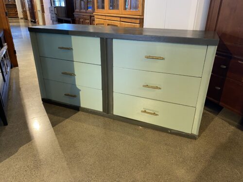 Two Tone Painted Six Drawer Dresser