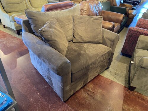 MACY'S Modern Concepts Brown 49" Wide Cuddle Chair