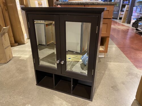 Bathroom Storage Wall Cabinet in Espresso