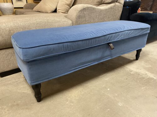 IKEA Stocksund Blue Storage Bench