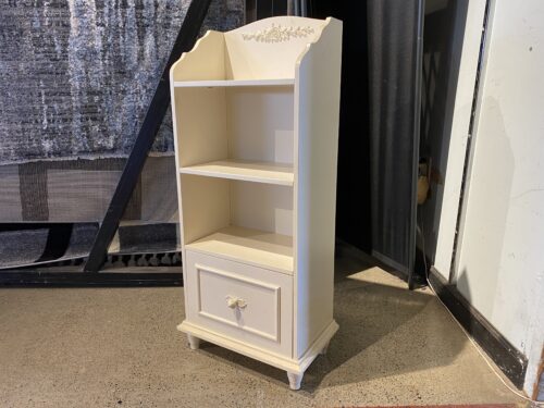 Shabby Chic Small White Bookcase