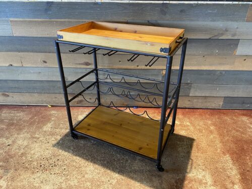Mobile Bar Cart with Removable Top