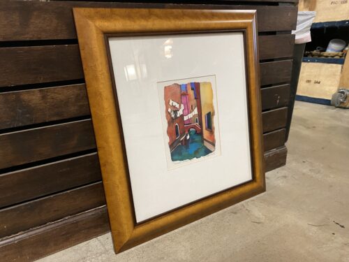 "Venile Canal" Limited Edition Framed Watercolor Print by A. Copeland