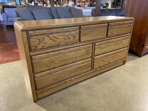 Solid Wood Post Modern 7-Drawer Dresser