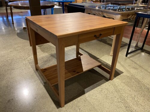 IKEA 1-Drawer Bar Table with Bottom Shelf