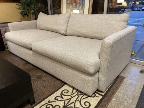 CRATE & BARREL Deep Lounge 93" Sofa in Cement