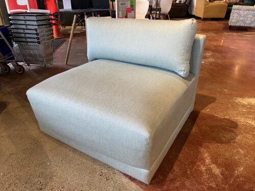 JOYBIRD Maurice Armless Chair in Plush Mint (Compare to 1,156)