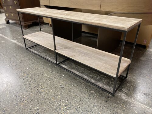 WEST ELM Streamline Cerused White Console Table