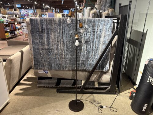 Industrial Style Swing Cage Floor Lamp