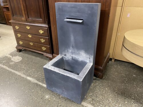 RESTORATION HARDWARE Modernist Weathered Zinc 1-Spout Wall Fountain