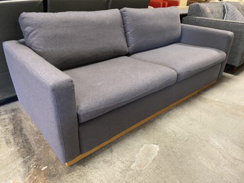 BLUEGROUND Grey Fabric Track Arm Sofa