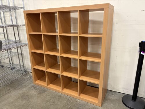 Light Brown 16 Shelf Cube Organizer