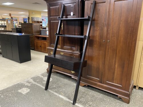 COASTER Brown/Black Leaning Ladder Desk/Bookshelf